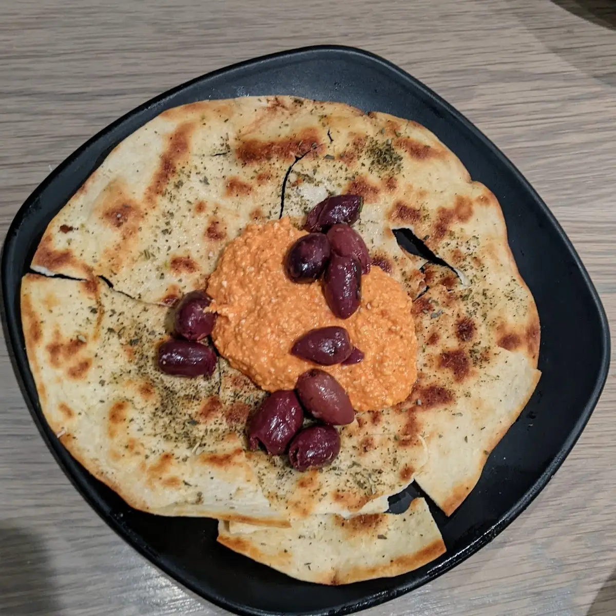 Red Pepper Hummus with Chips