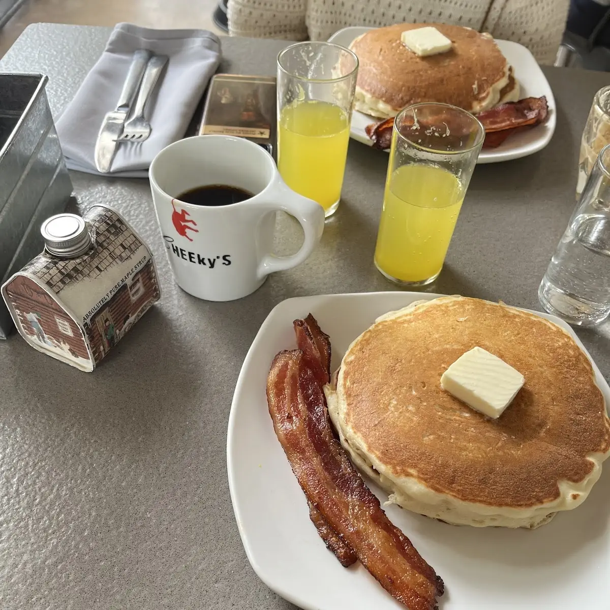 Buttermilk & Fresh Corn Pancakes & Bacon