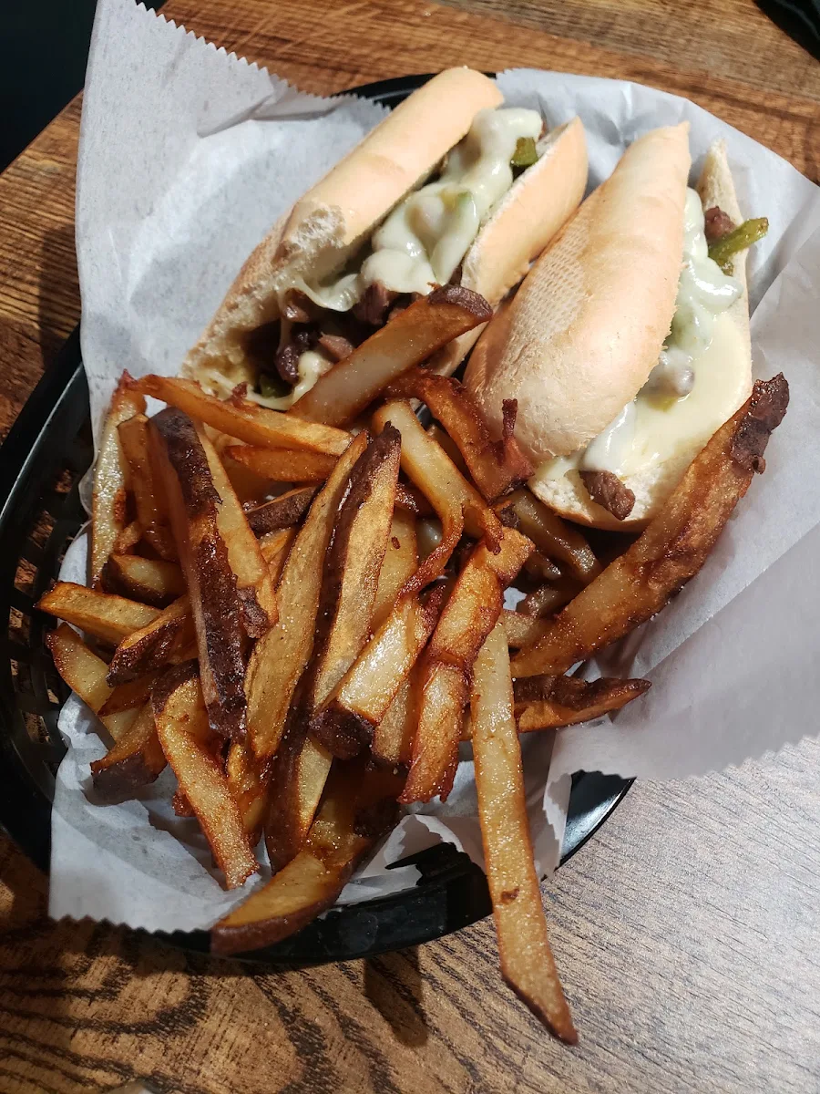 Philly Cheesesteak and Hand Cut Fries