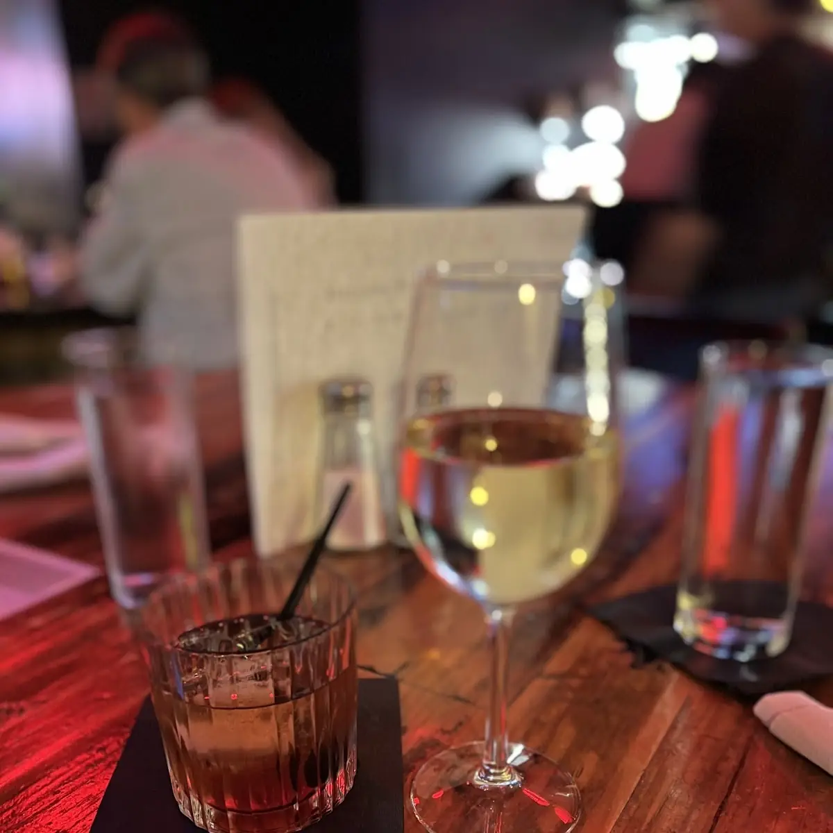 Old Fashioned & Pinot Grigio