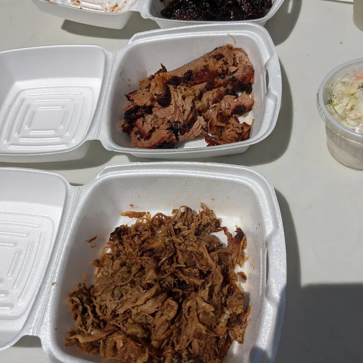 Brisket and Pulled Pork