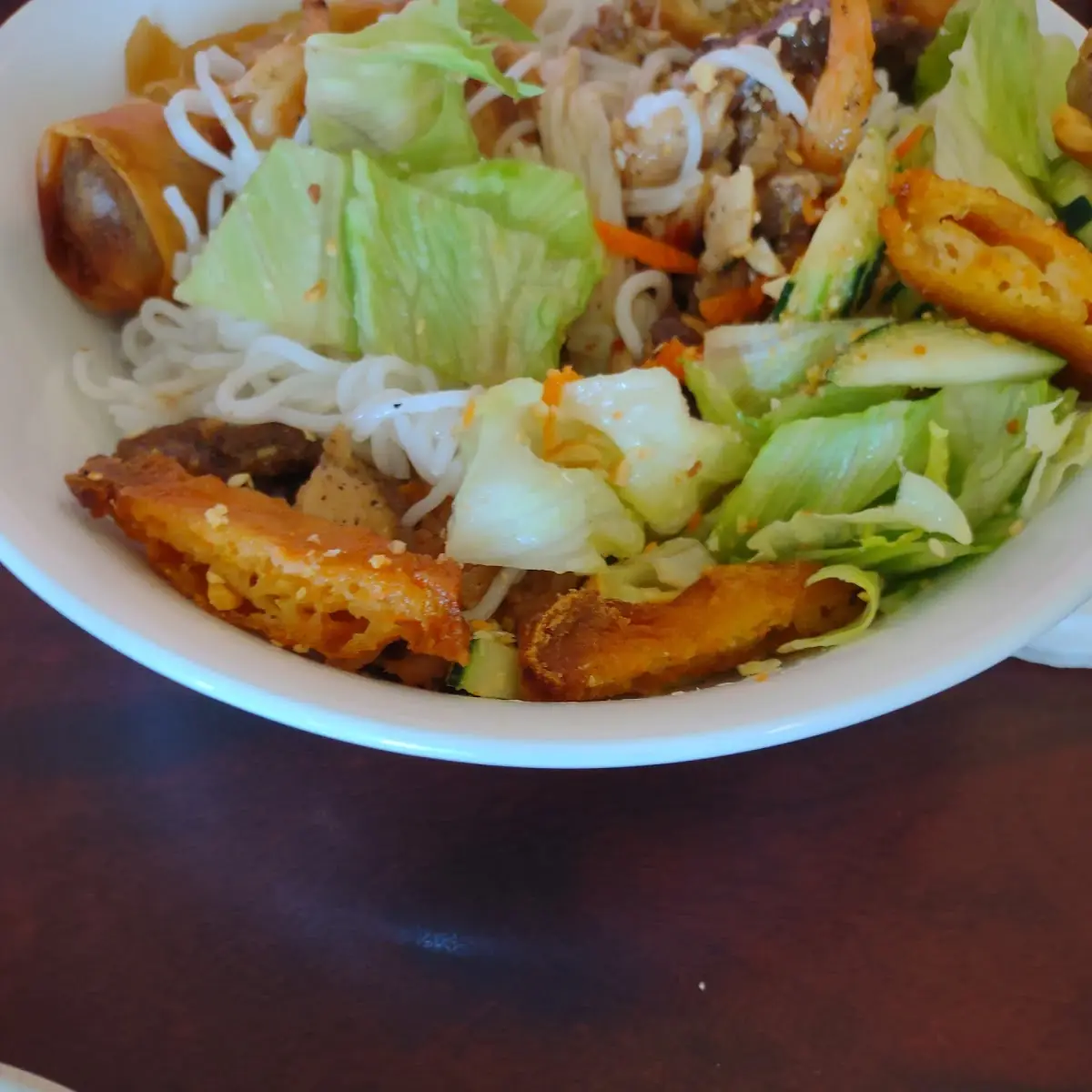 Salad and Egg Roll