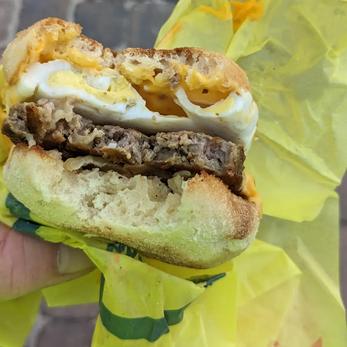 Steak Egg and Cheese Mcmuffin