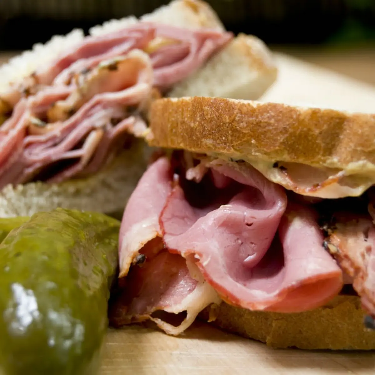 Ham Swiss on Rye