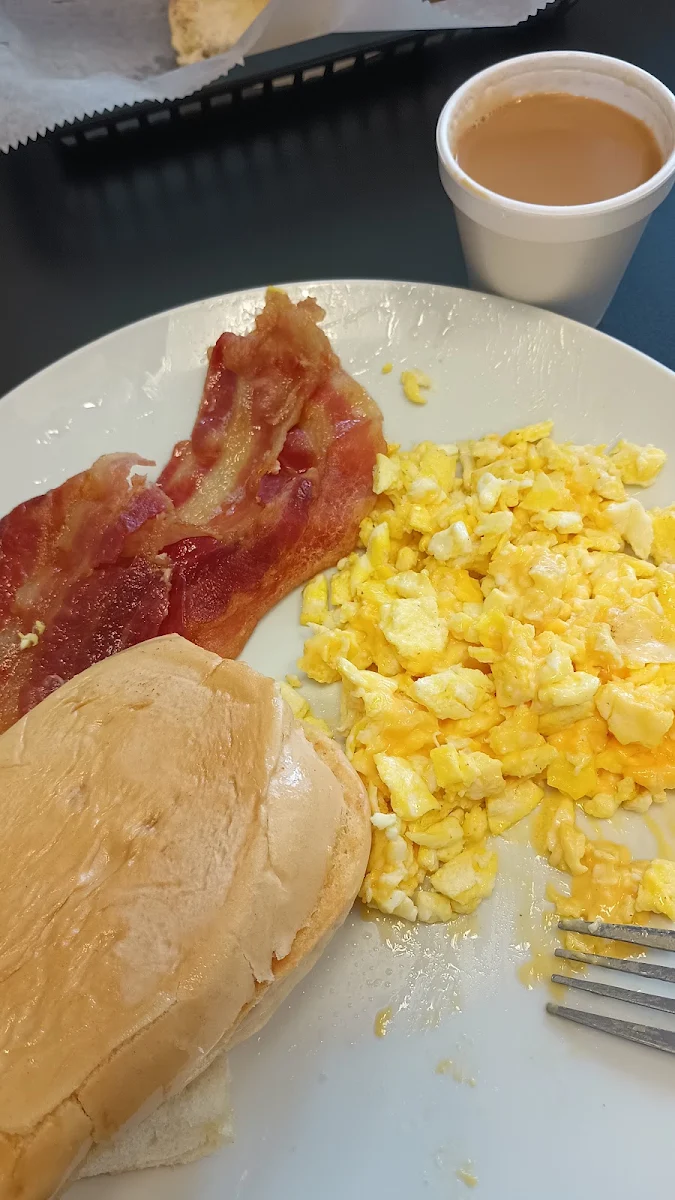 Bacon Scrambled Eggs and Cuban Toast