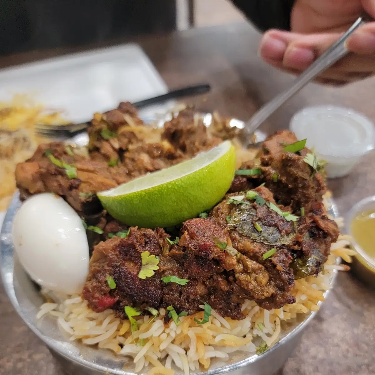 Ghee Roast Chicken Biryani