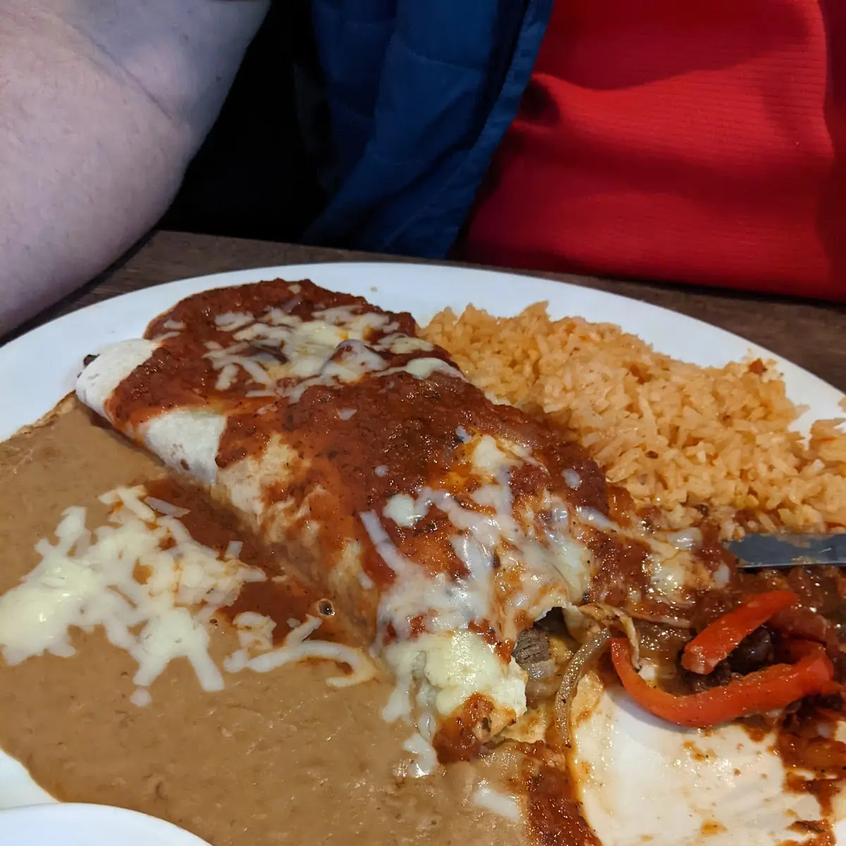 Beef Enchilada Rice and Beans