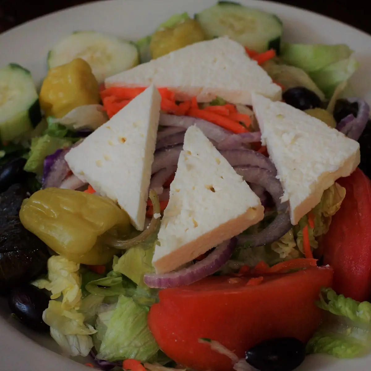 House Salad with Dressing & Cracker