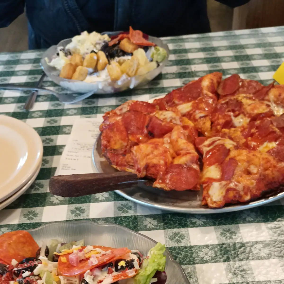 Salad Bar Pepperoni Pizza