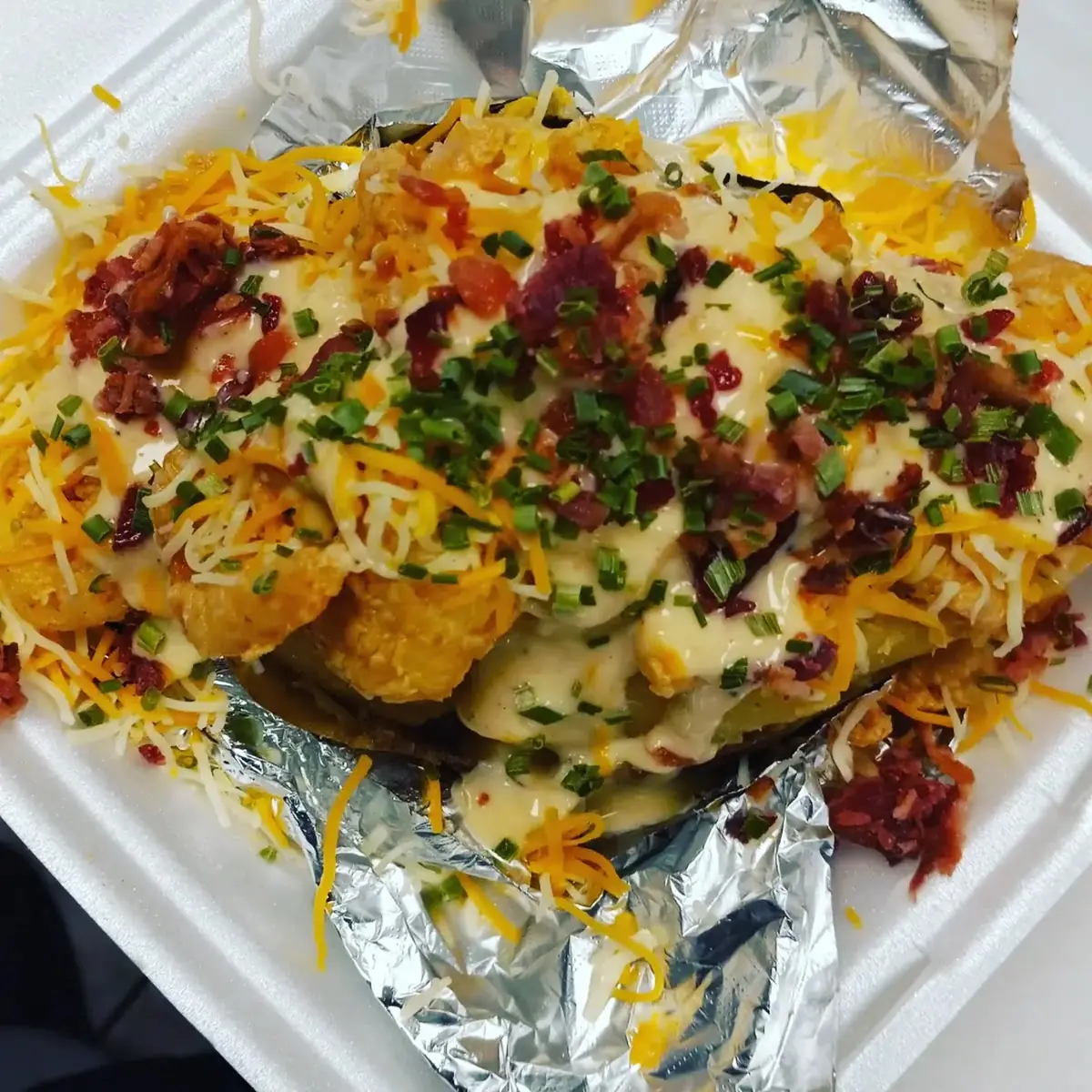 Shrimp Loaded Baked Potato