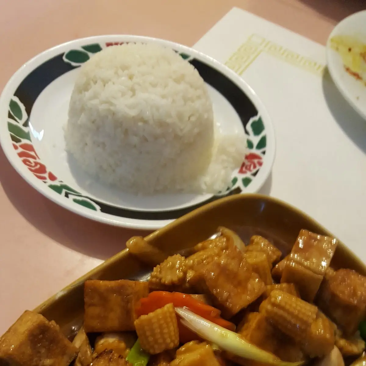 Tofu Baby Corn and Mushroom