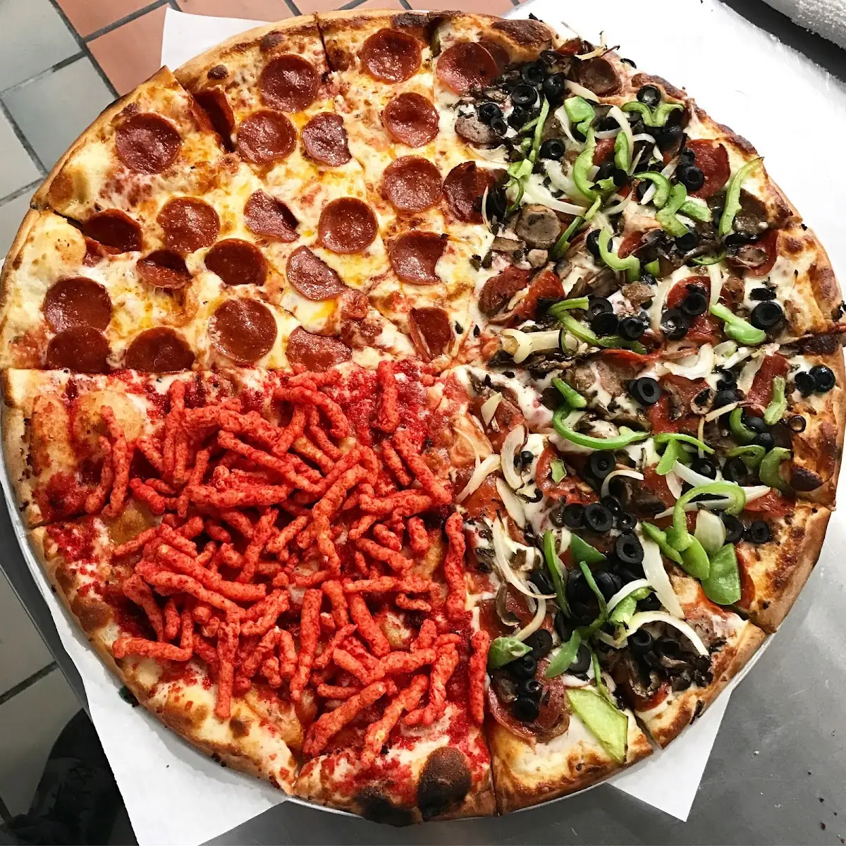 Hot Cheetos Pizza
