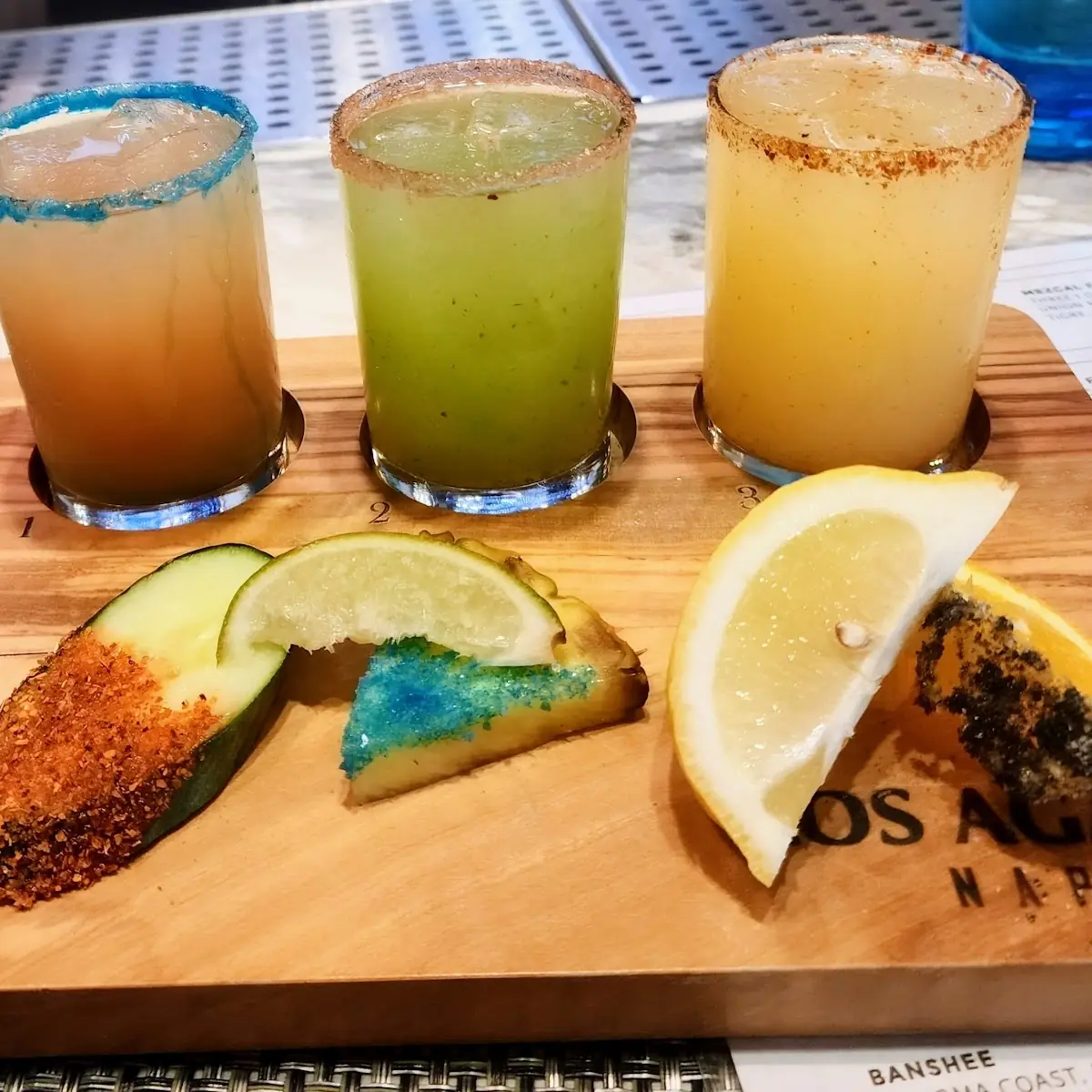 Tequila Flight Cucumber Pineapple Orange