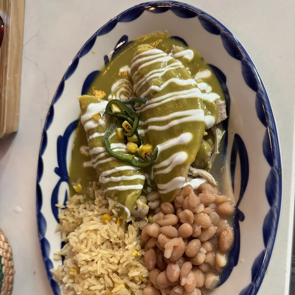 Wet Burrito with Salsa Verde