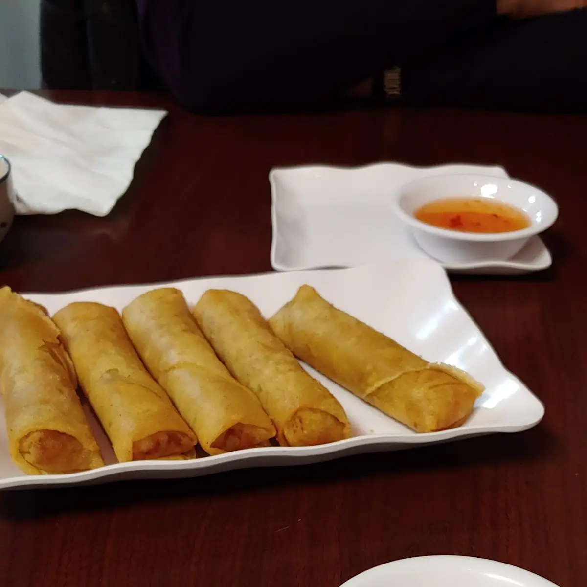 Veggie Spring Rolls with Sauce