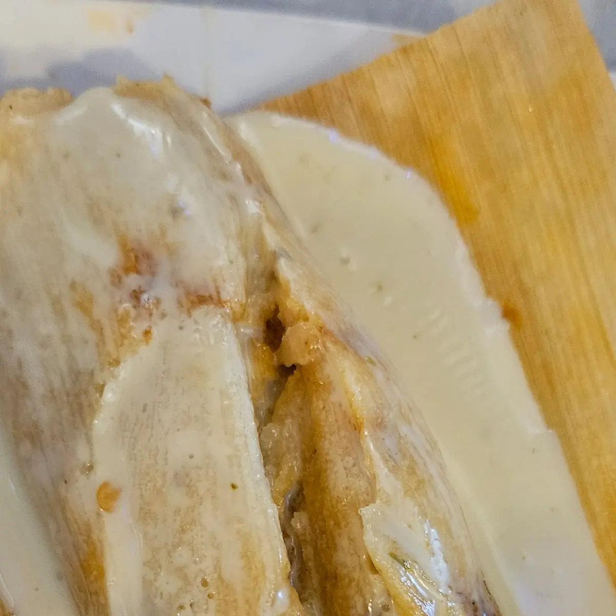Tamale with Queso Blanco