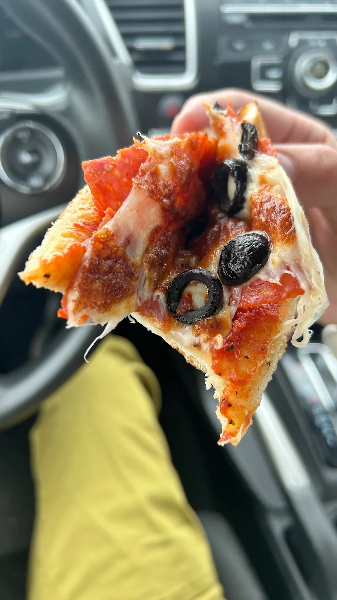 Pepperoni and Olive Pizza