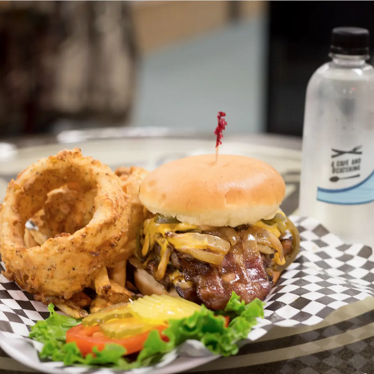 World Famous Grilled Onion Burger