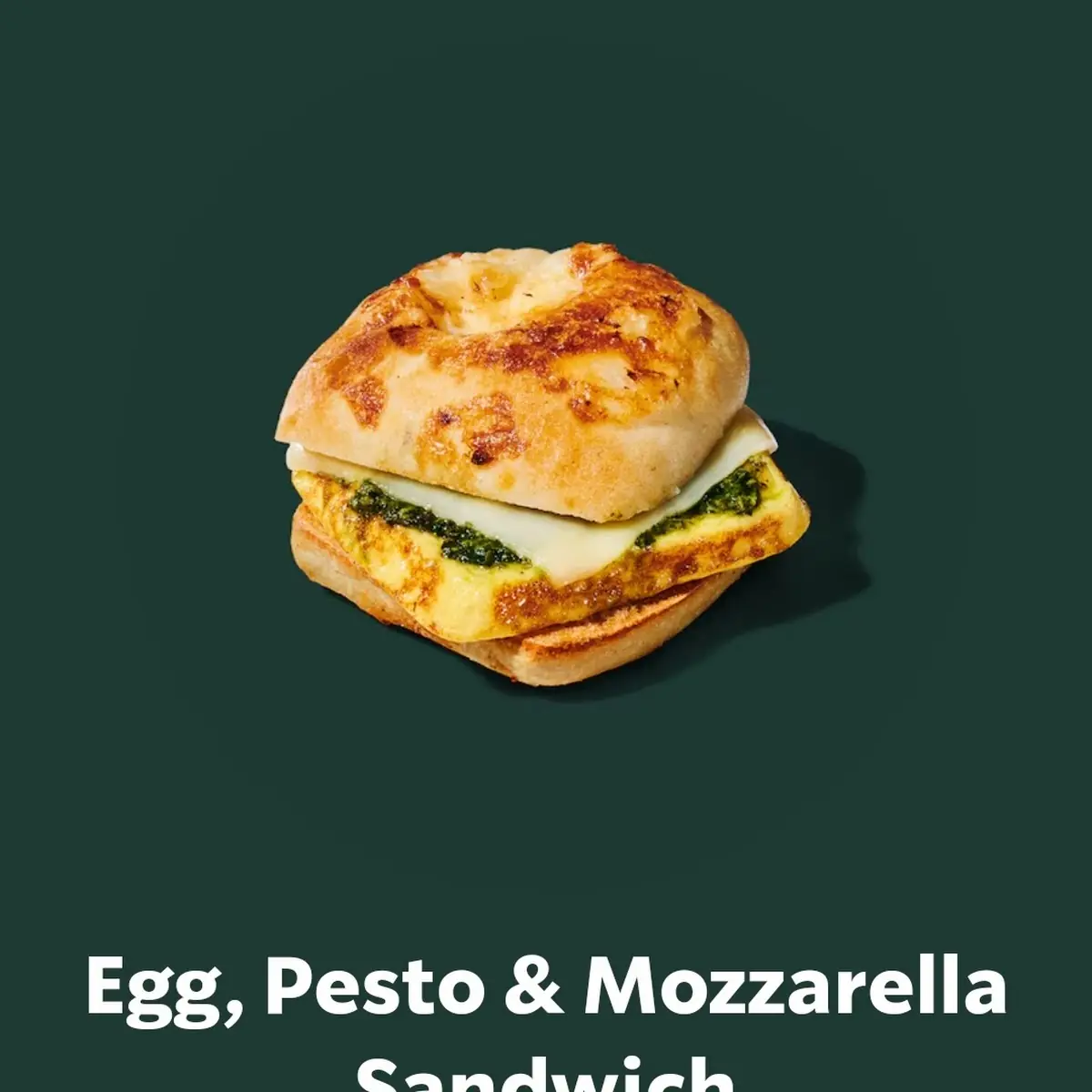 Egg Pesto & Mozzarella Sandwich