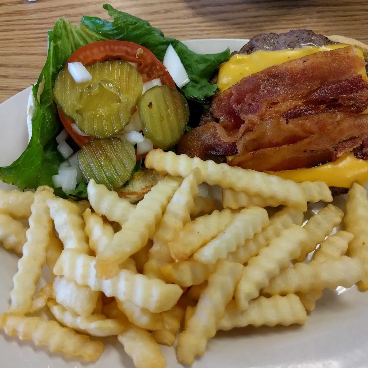 Bacon Cheeseburger Basket