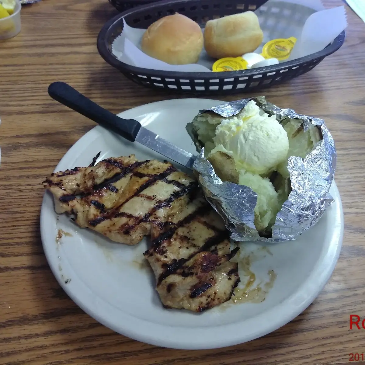 Grilled Chicken and Baked Potato