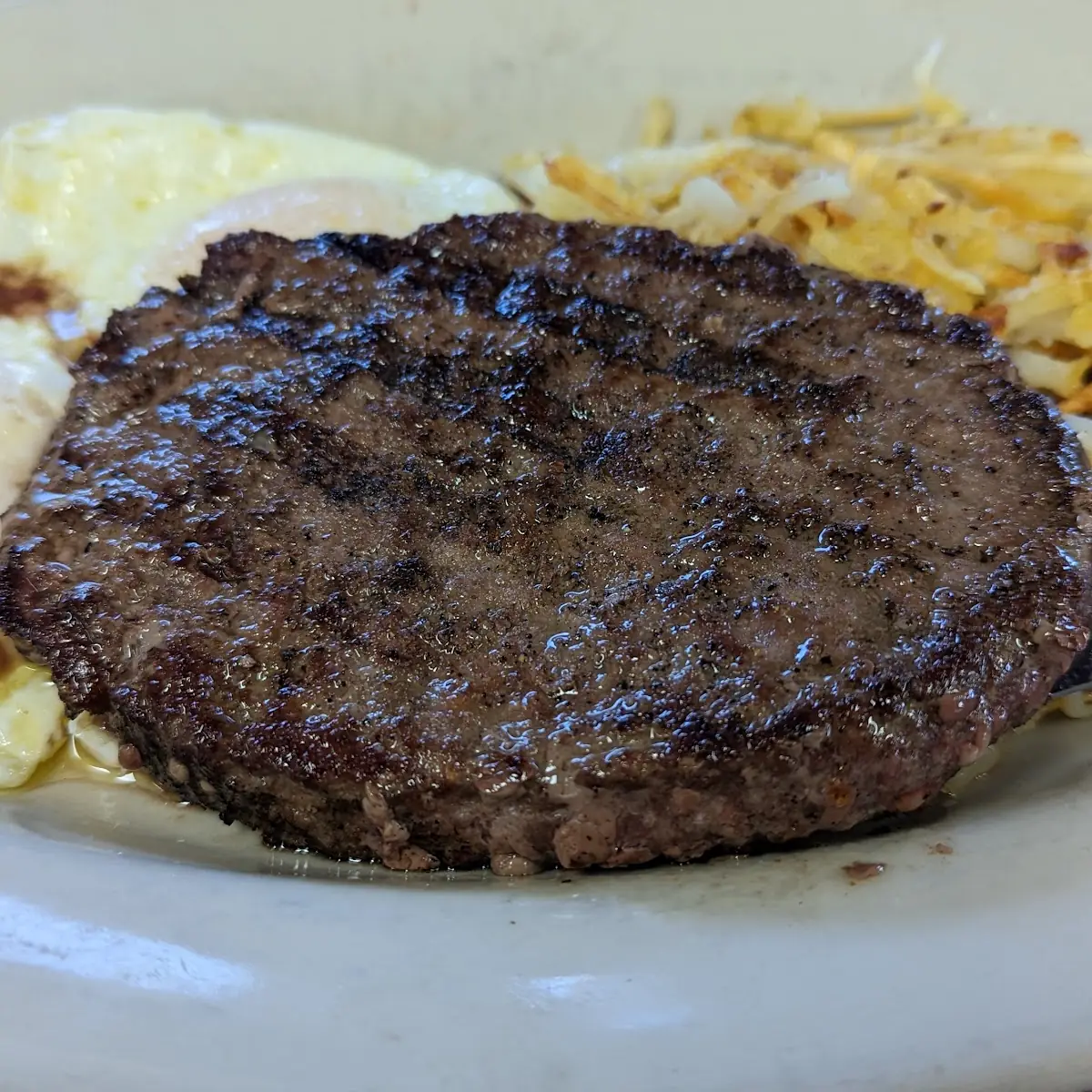 Hamburger Steak and Eggs
