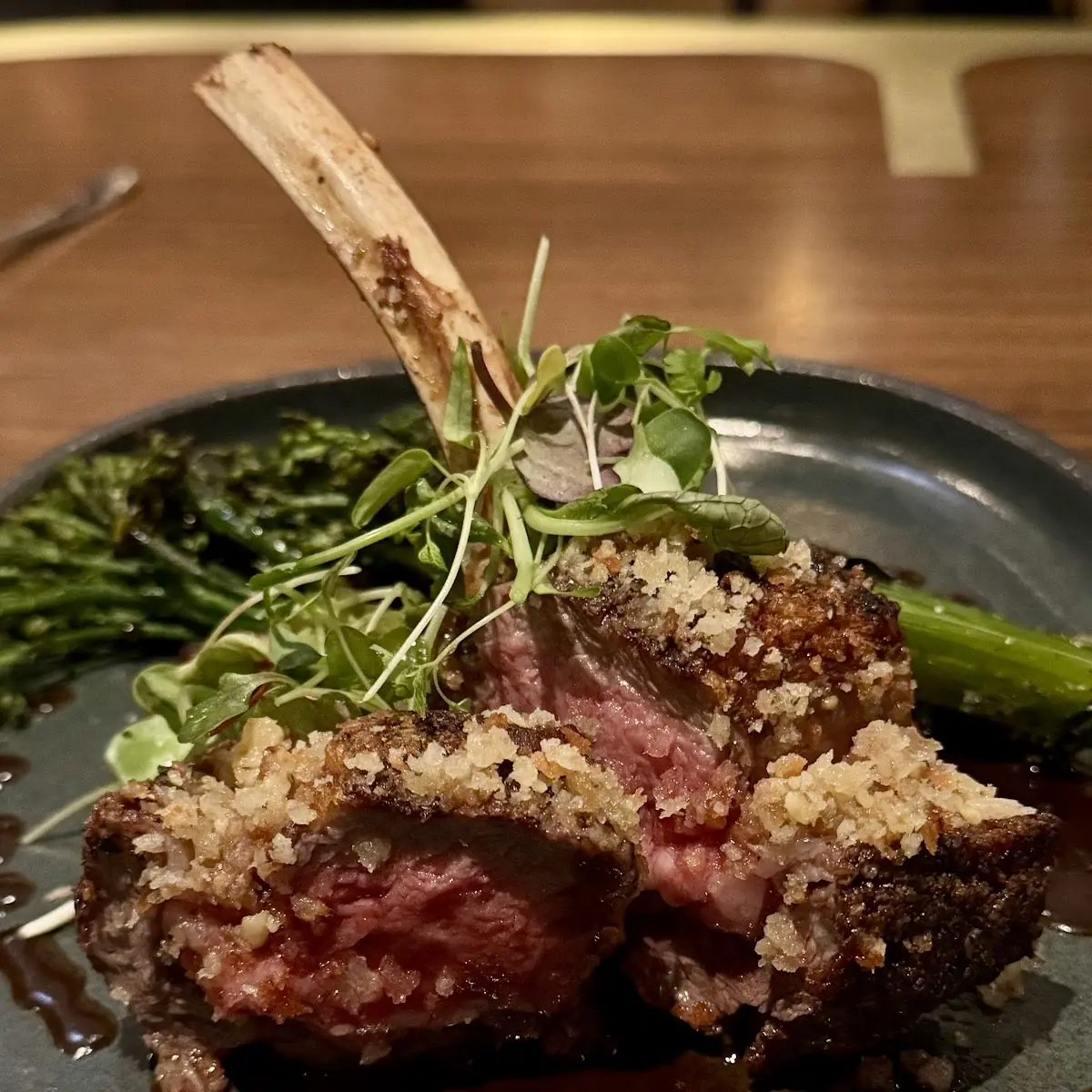 Walnut Crusted Domestic Jumbo Lamb Chops