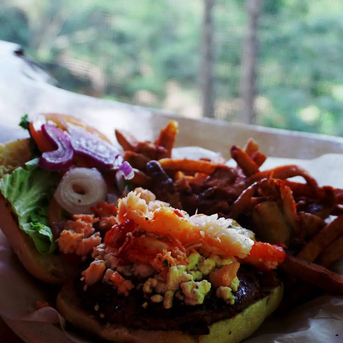 Burger with Blue Cheese