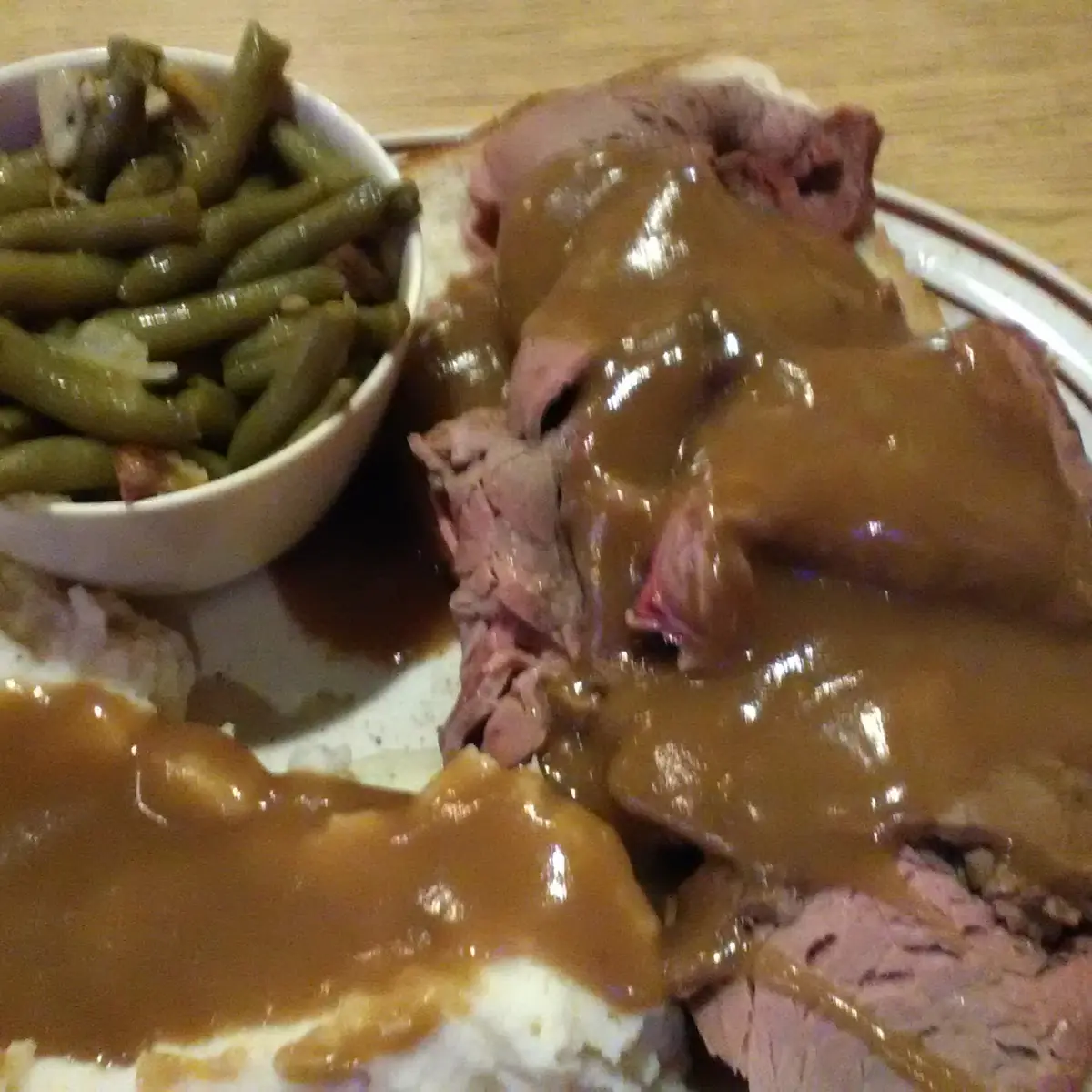 Open Faced Roast Beef Sandwich
