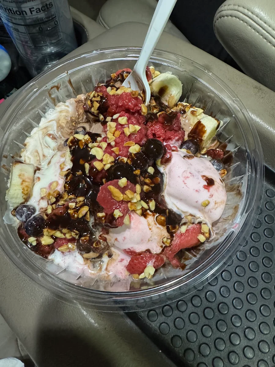 Banana Split with Blueberries