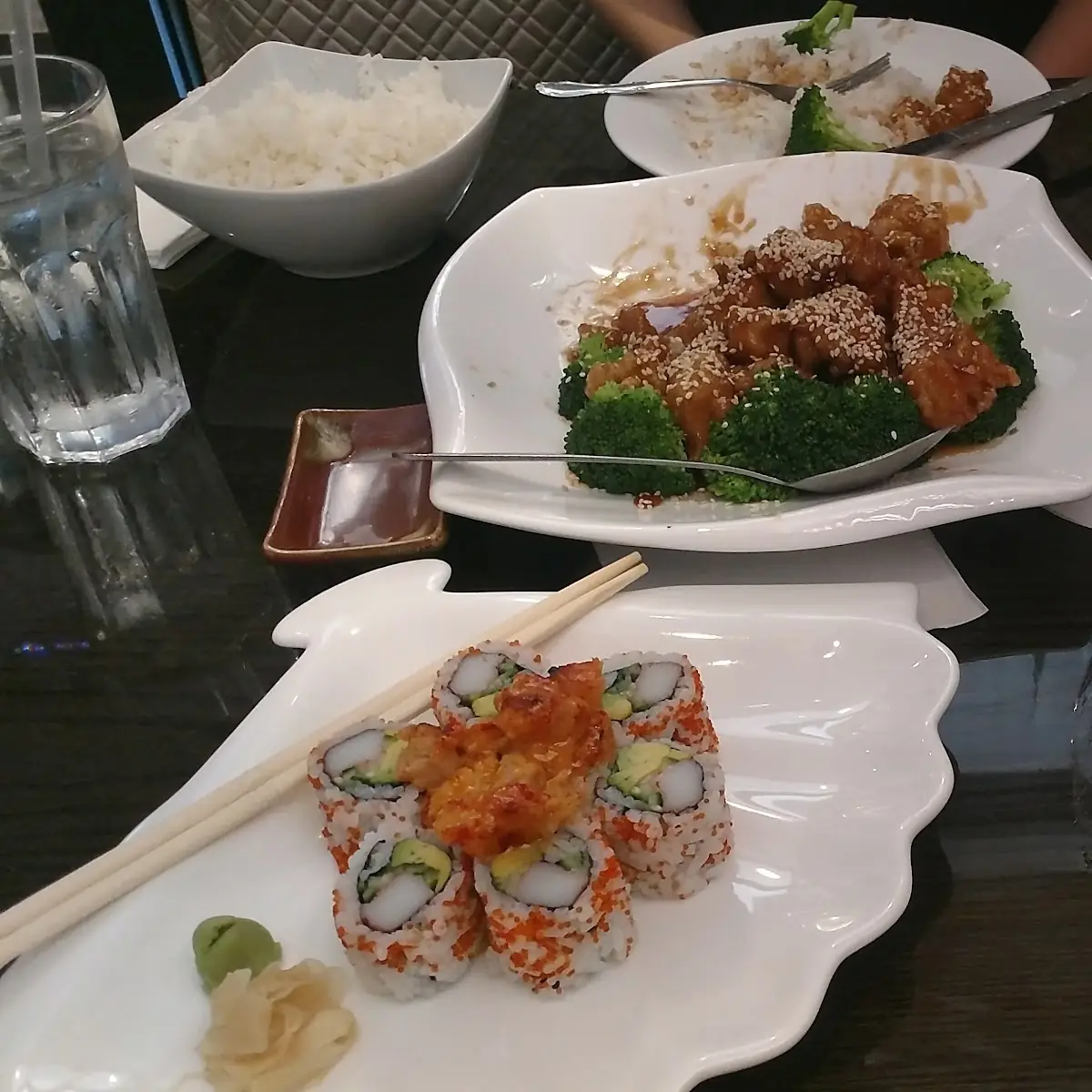 General TSO's Chicken and Snow Mountain Roll
