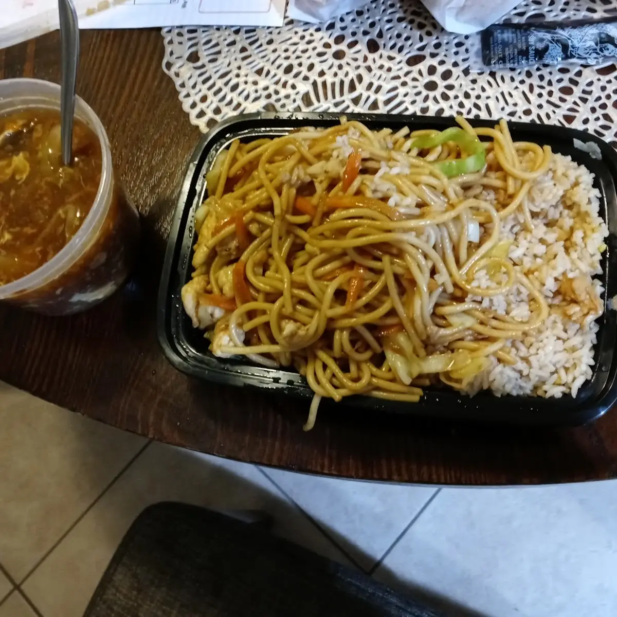 Chicken with Lo Mein Combo Plate