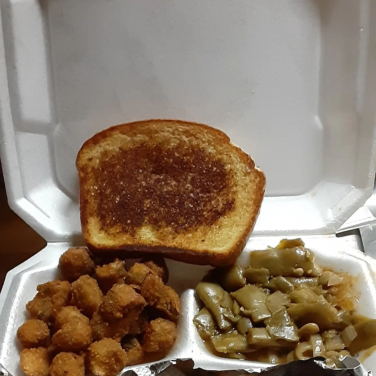 Small Rib Plate w Okra & Green Beans
