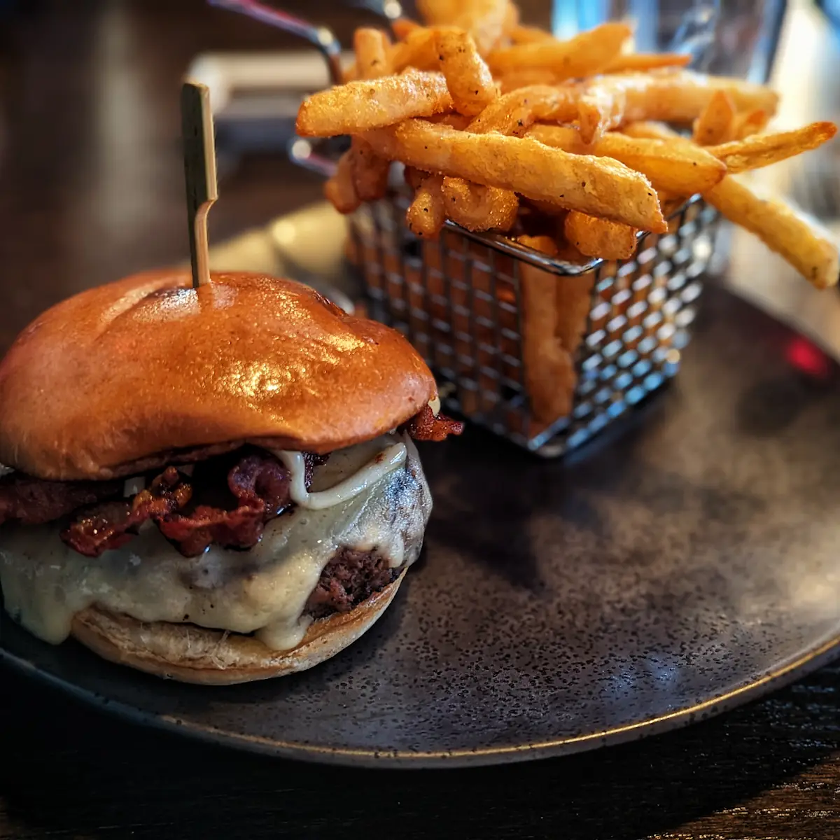 Mushroom and Swiss Burger