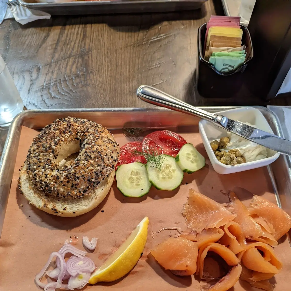 Everything Bagel with Lox