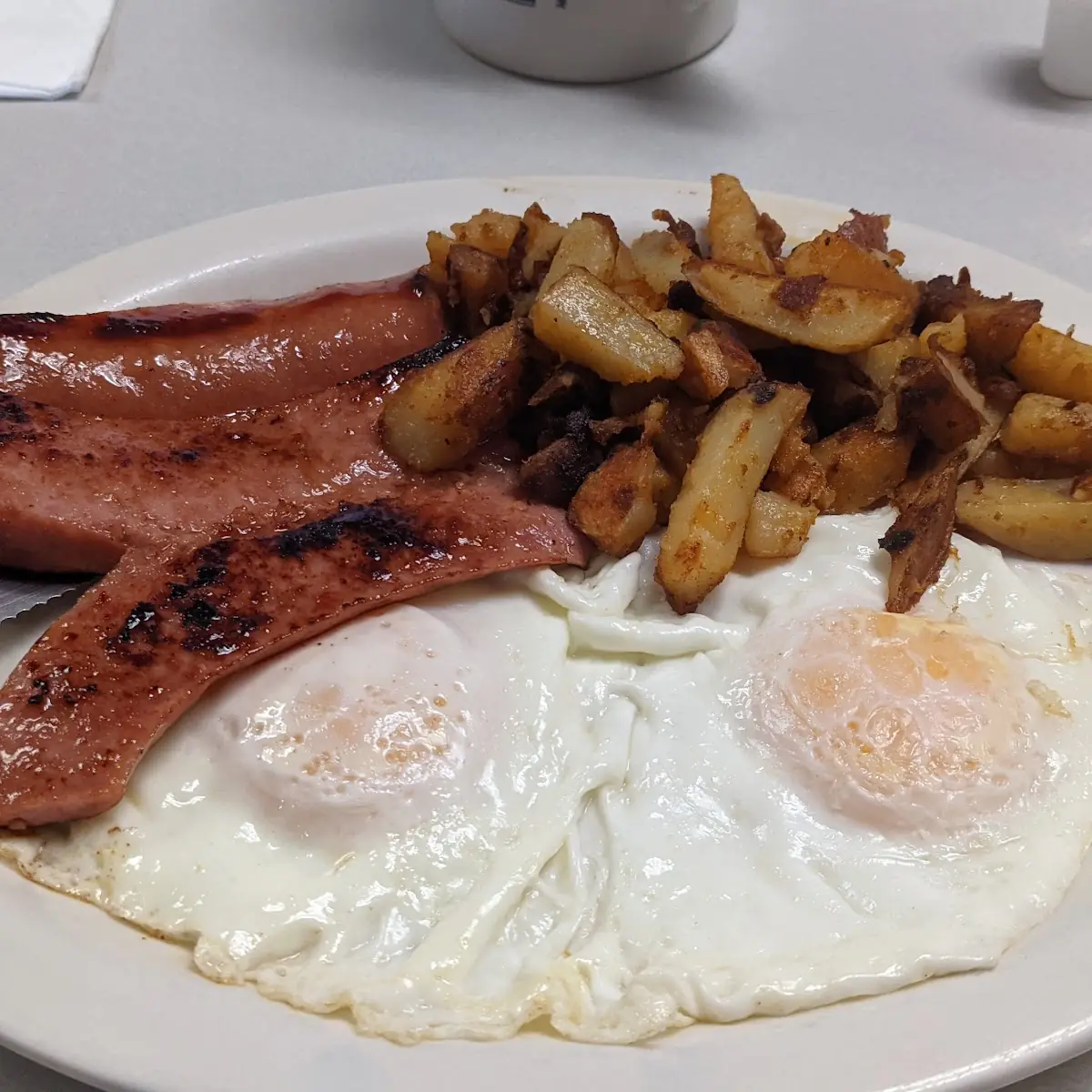 Eggs Home Fries and Kielbasa