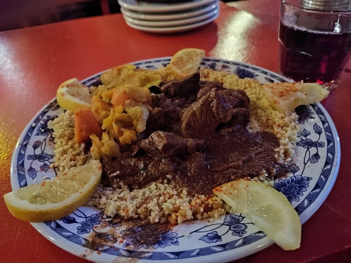 Couscous Beauf Pruneaux, La Khaïma Cuisine Nomade