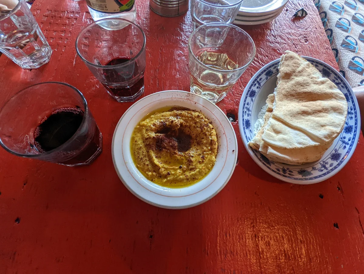 Hummus and Pita, La Khaïma Cuisine Nomade