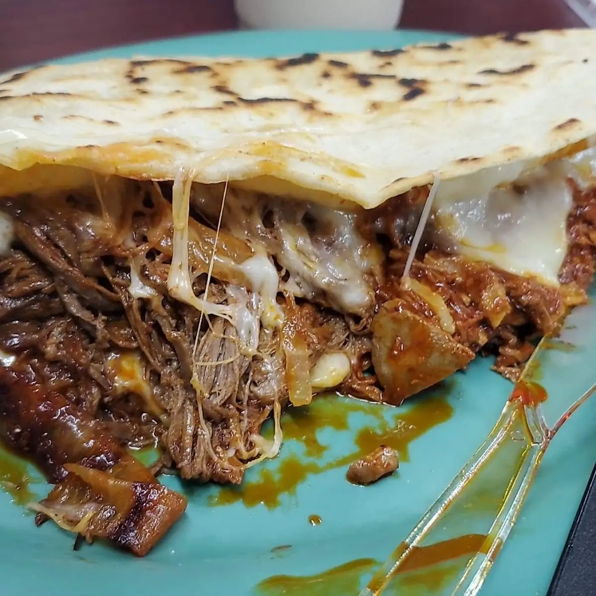 Quesadilla De Chicharron Prensado