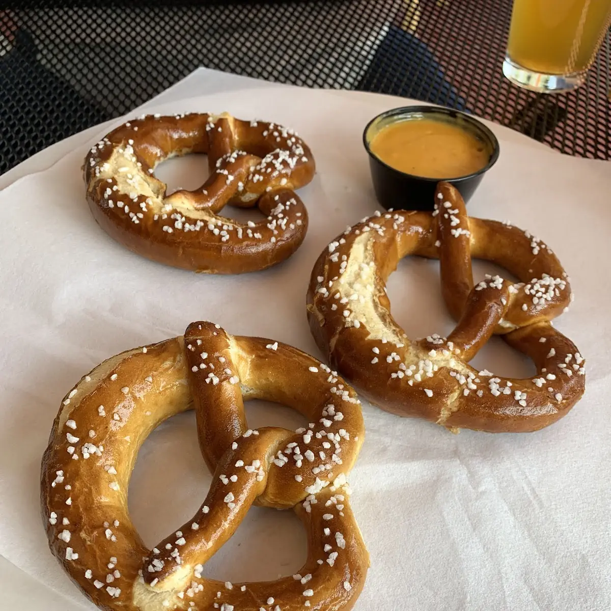 Soft Baked Pretzel with Beer Cheese
