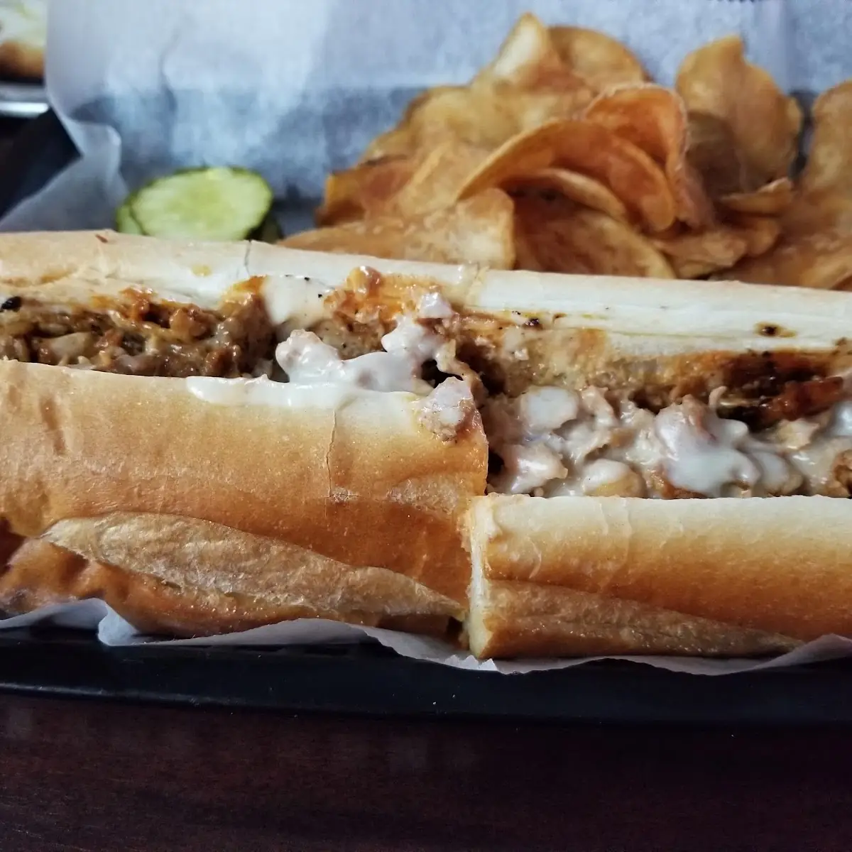 Buffalo Chicken Cheesesteak Sandwich