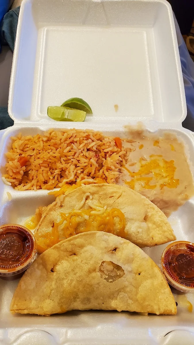 12 Rolled Tacos Rice & Beans