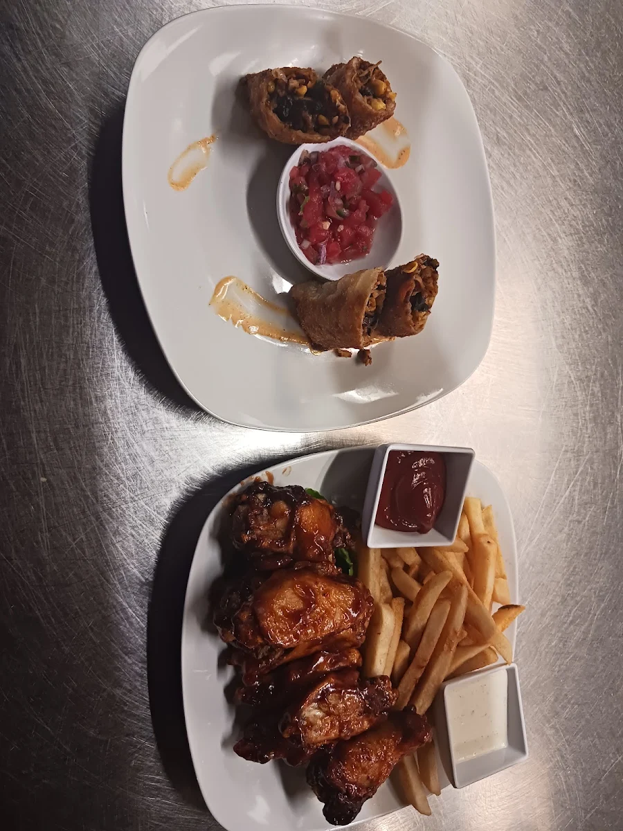 Southwest Egg Rolls with Watermelon Salsa