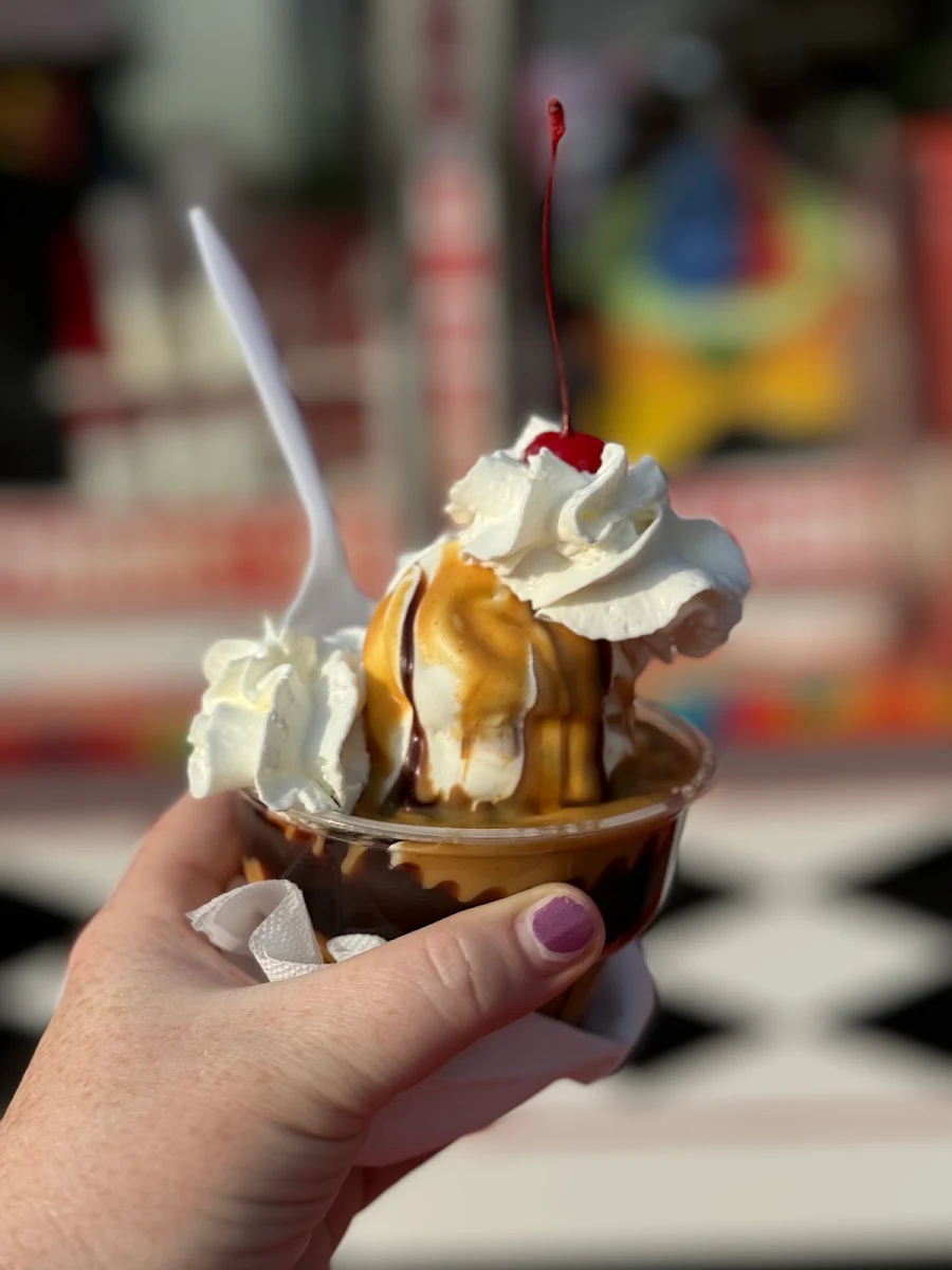 Hot Fudge Sundae with Vanilla Ice Cream