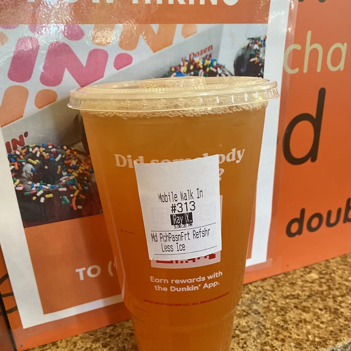 Peach Passion Fruit Refresher