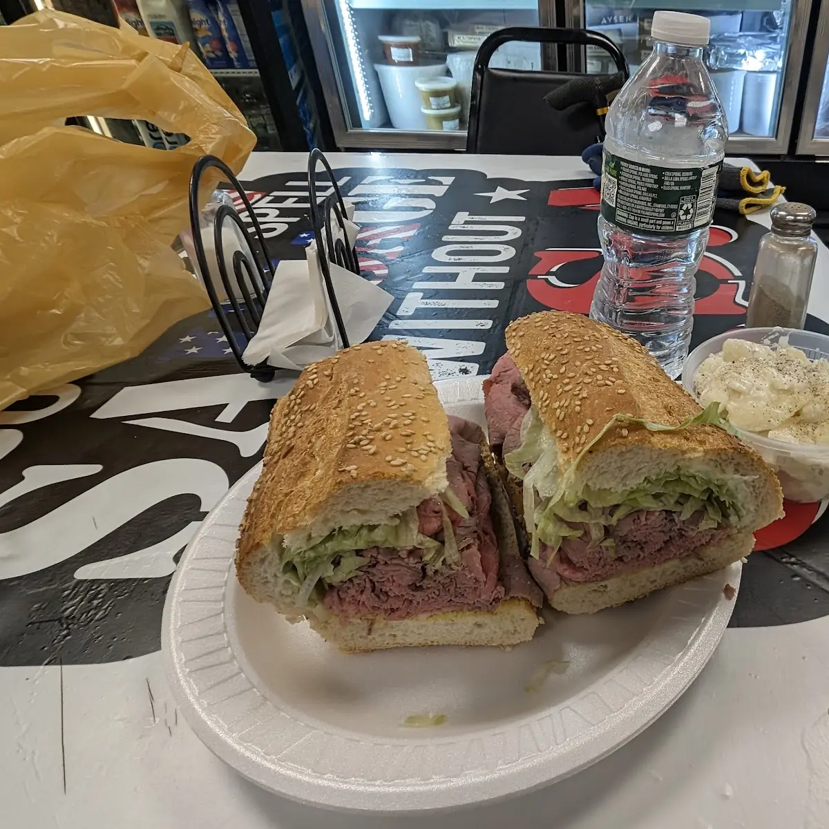 Roast Beef Lettuce and Tomato Hero