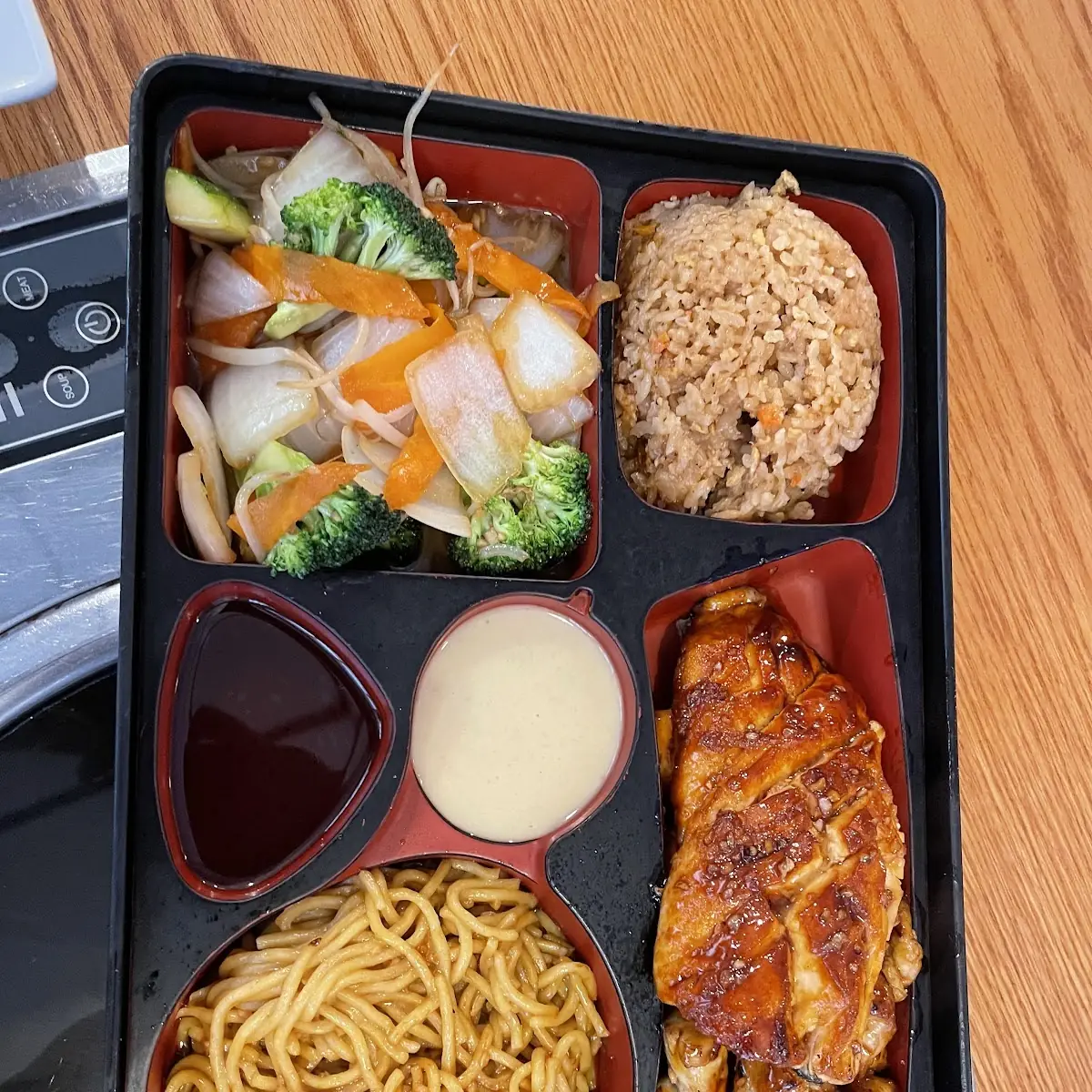 Chicken and Salmon Bento Box