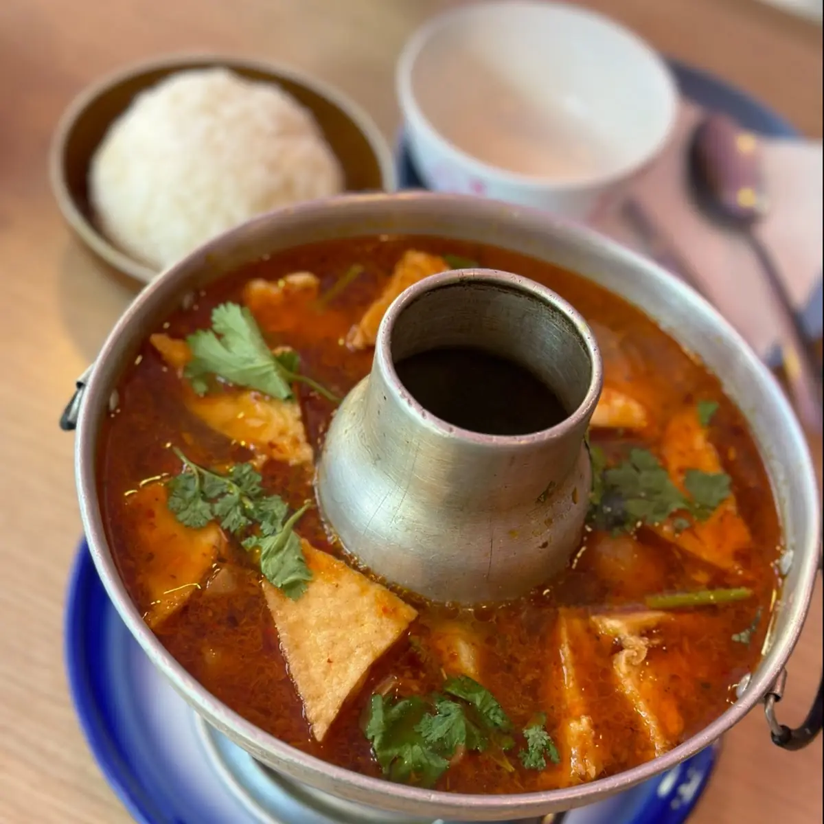 Tom Yum Soup with Tofu and Chicken