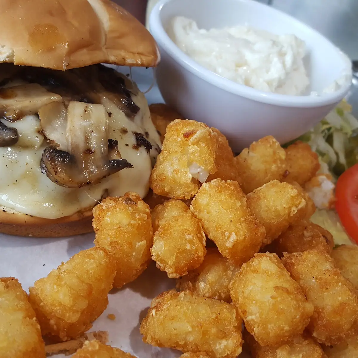 Mushroom Swiss Burger