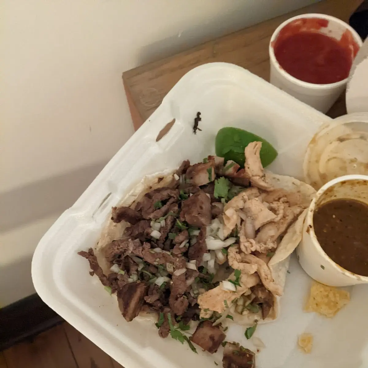 Beef and Chicken Taco